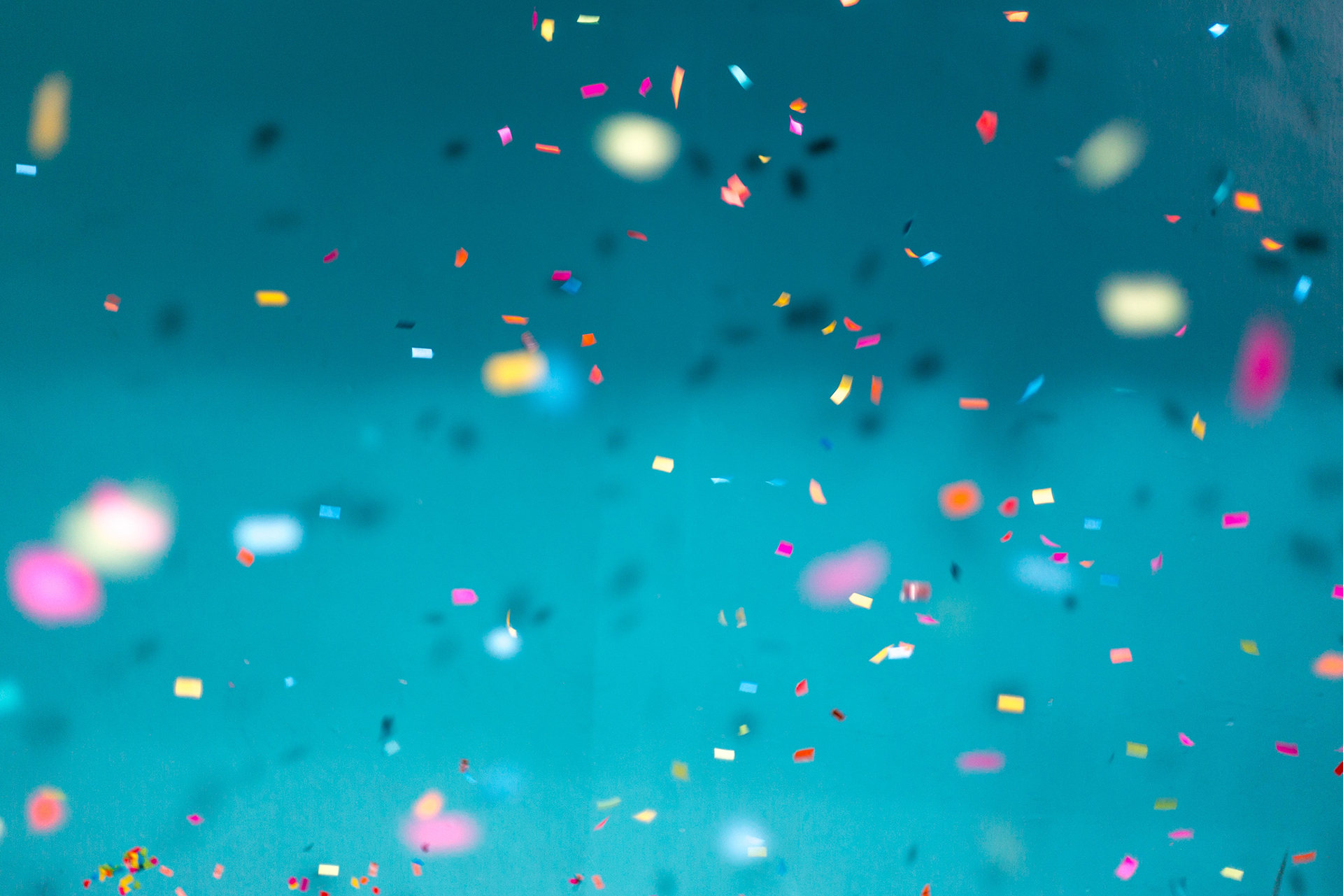 Confetti & Clear Balloons