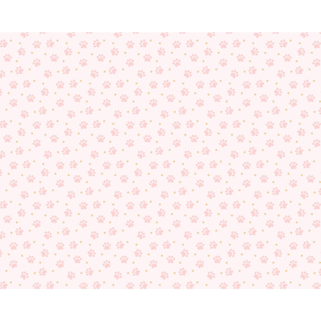 Cat Paw Print Paper Tablecloth - Pink and White Cat Paper Party Table Cover - Meow Party - Paw Print Birthday Party Tableware - Jolie Fete UK