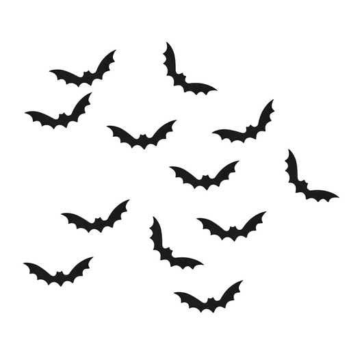 Halloween Bat Confetti - Black Bat Wooden Confetti - Halloween Party Decorations - Halloween Table Scatter Decorations - Reusable Halloween