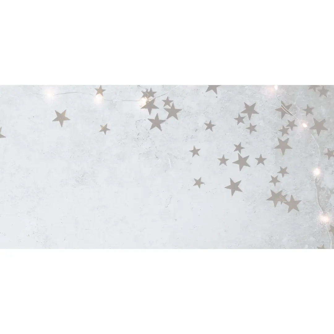 Christmas decorations - Christmas tree decorations - Christmas and new year - Jolie Fete party supplies and gifts - Grey background with gold star confetti
