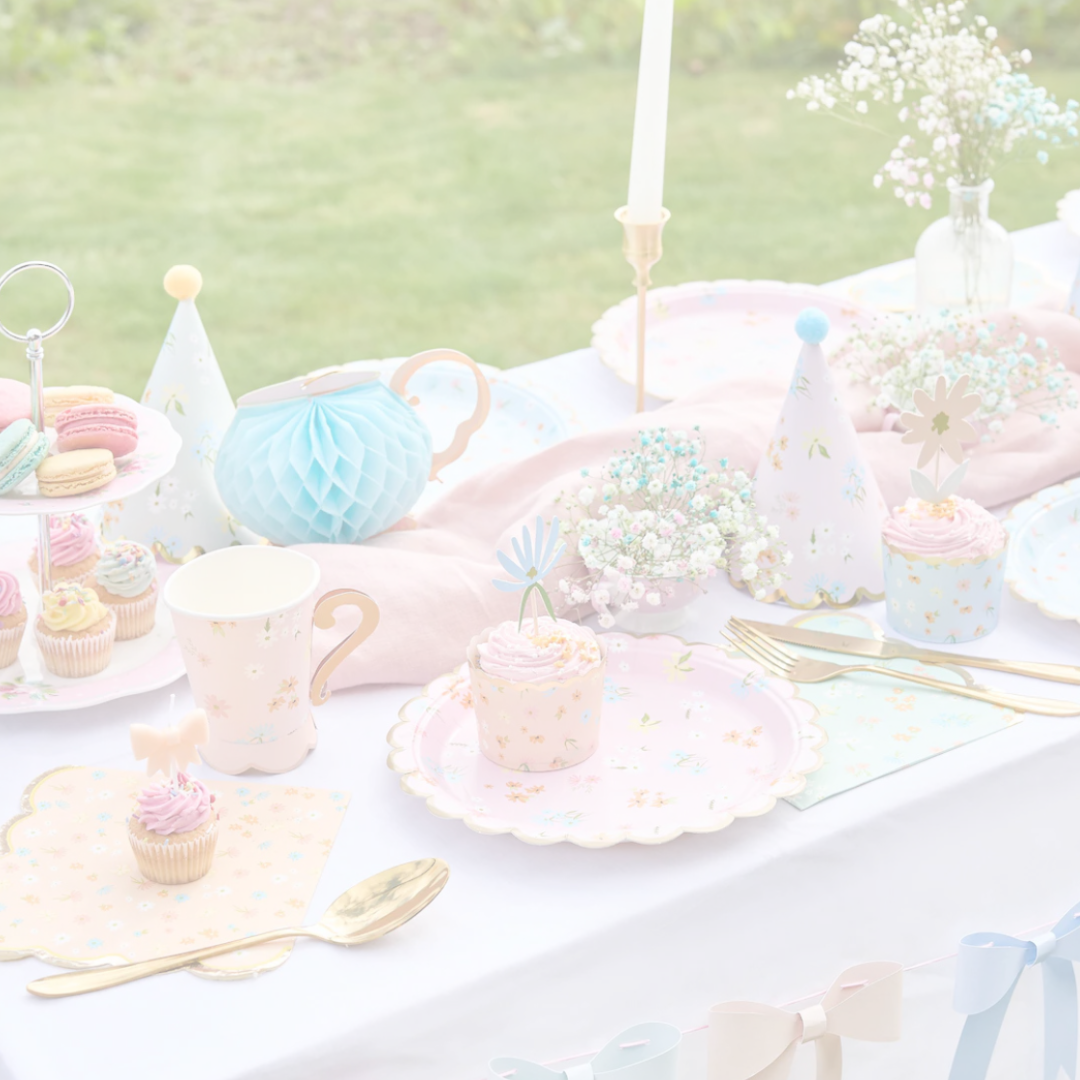 Floral Tea Party Decorations & Tableware