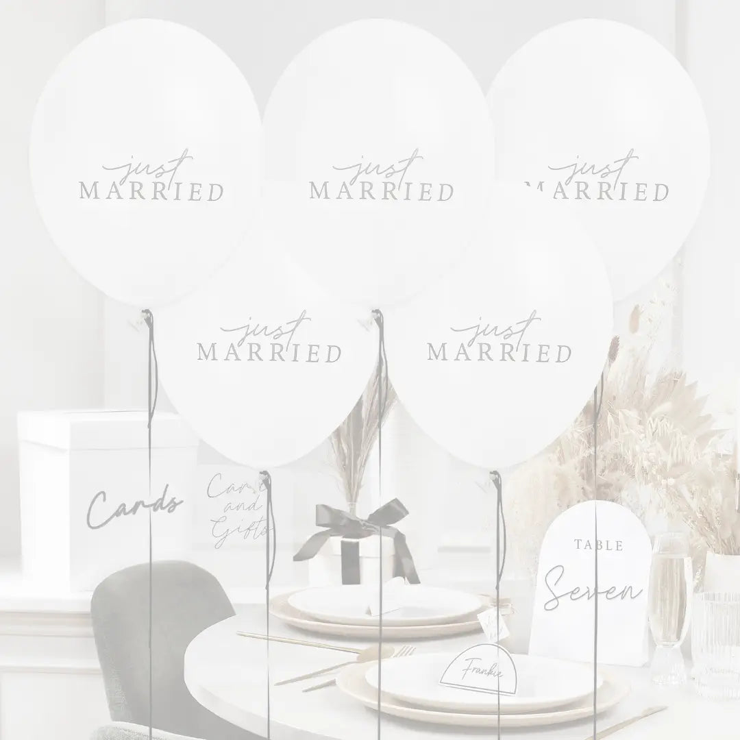 Monochrome Wedding - White & Black Sophisticated Wedding Accessories Jolie Fête UK - Party Supplies & Gifts