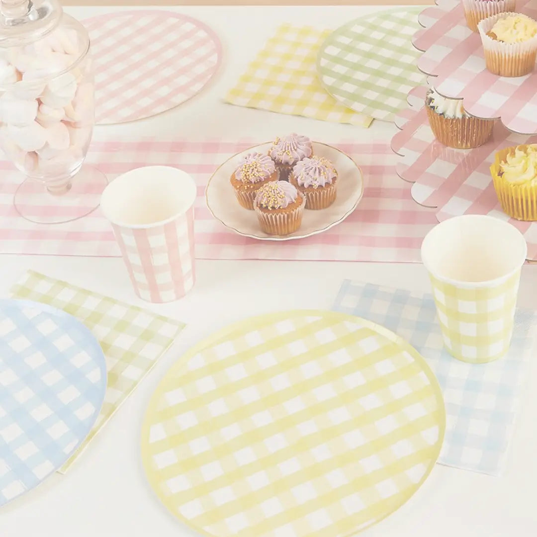 Pastel Gingham Picnic & Garden Party Collection Jolie Fête UK - Party Supplies & Gifts