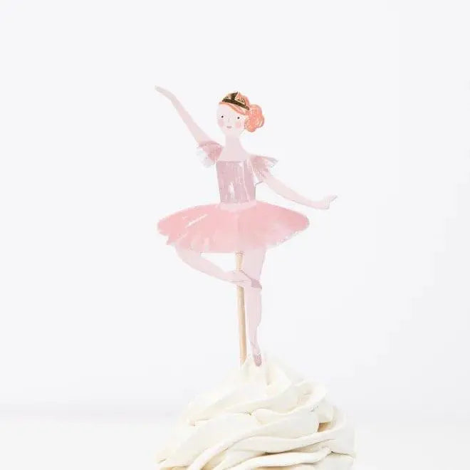 Ballerina Party Cupcake Toppers - Kids Ballet Dancer Cake Decorations & Cases - Children's Birthday - Ballerina Party Supplies - Pack Of 24 - Jolie Fete UK