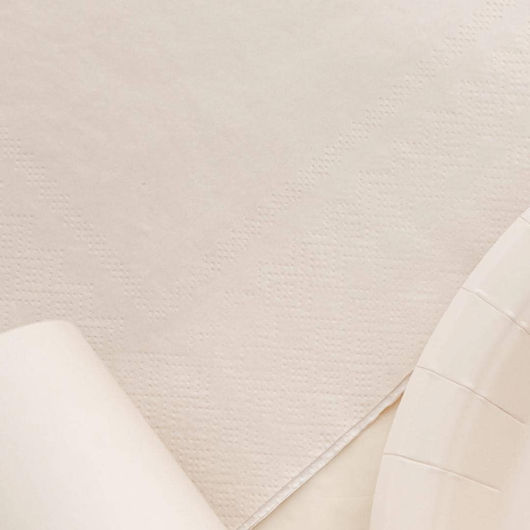 Beige Paper Napkins - Cream Dinner Napkins - Adult Birthday - Baby Shower Napkins - Neutral Party Decor - Pack of 20 - Jolie Fete UK