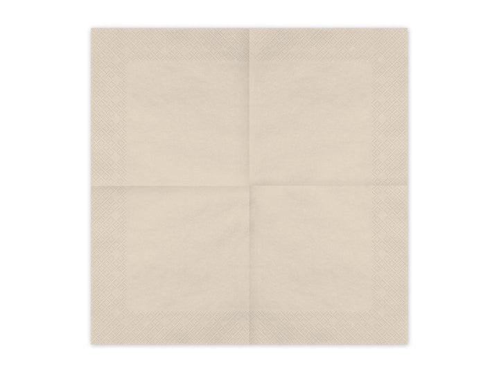 Beige Paper Napkins - Cream Dinner Napkins - Adult Birthday - Baby Shower Napkins - Neutral Party Decor - Pack of 20 - Jolie Fete UK