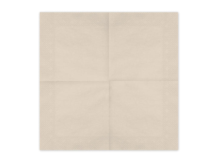Beige Paper Napkins - Cream Dinner Napkins - Adult Birthday - Baby Shower Napkins - Neutral Party Decor - Pack of 20 - Jolie Fete UK