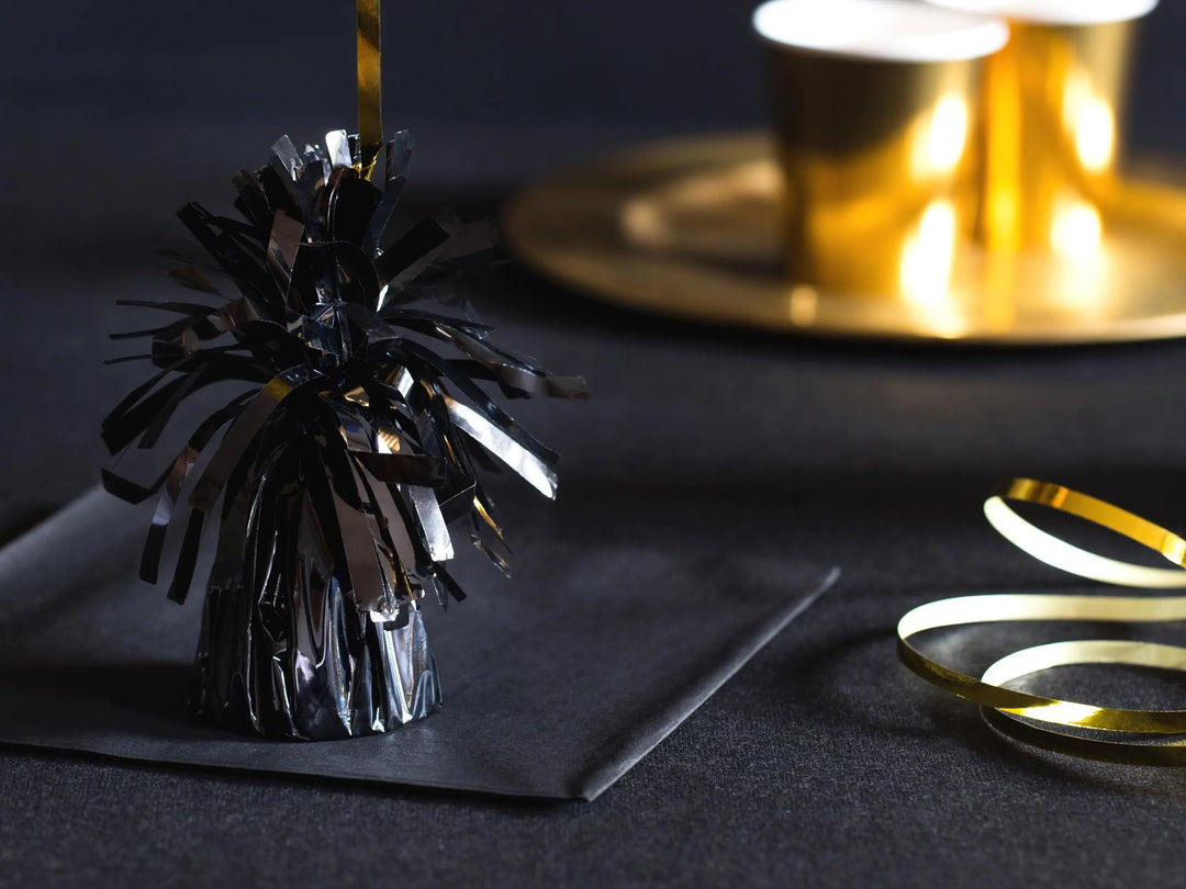 Black Balloon Weight - Black Metallic Balloon Weight - 160g - Other Colours Available - Jolie Fete UK