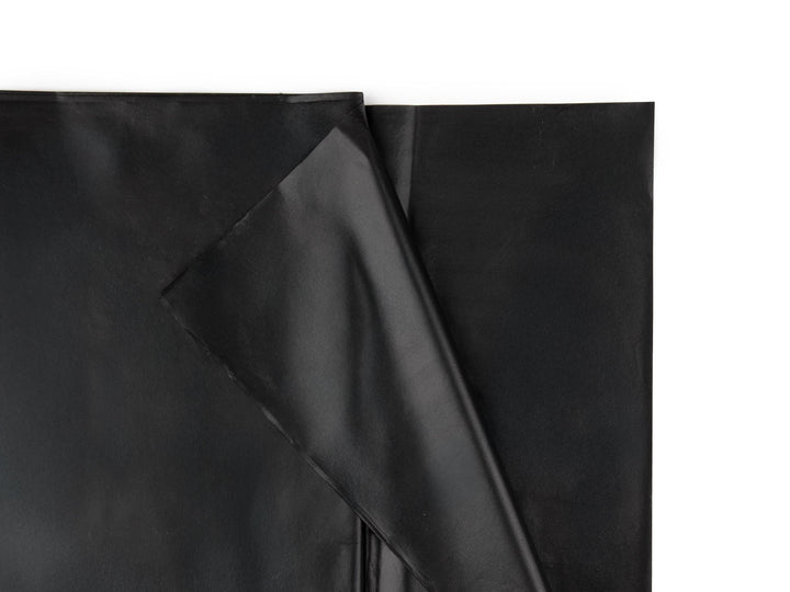 Black Tablecloth 137 x 183 cm - Large Rectangular Black Table Cover - Durable Synthetic Party Tablecloth - Pirate Birthday - Halloween Table - Jolie Fete UK