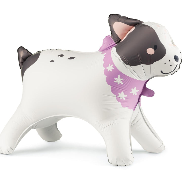 Bulldog Foil Balloon - Large Standing 75cm Dog Puppy Shape - Puppy Birthday Party Supplies - Animal Themed Kids Celebration - Pet Lover Gift - Jolie Fete UK