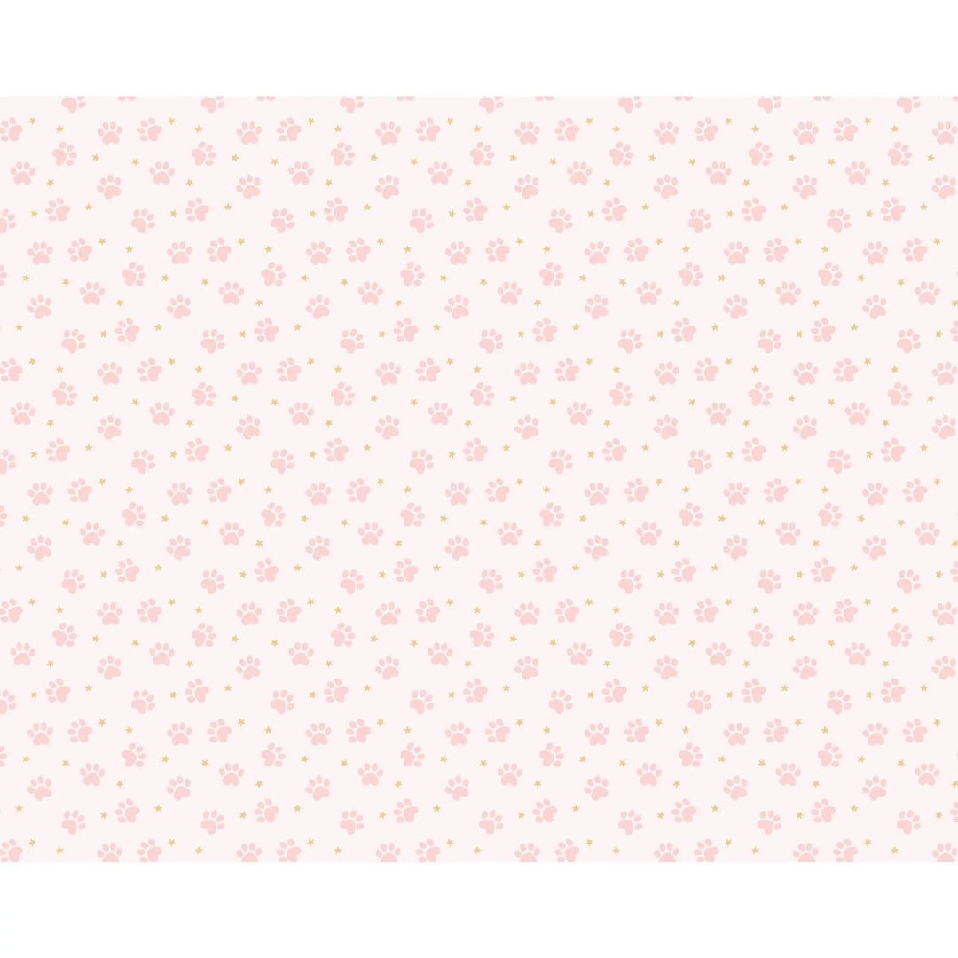 Cat Paw Print Paper Tablecloth - Pink and White Cat Paper Party Table Cover - Meow Party - Paw Print Birthday Party Tableware - Jolie Fete UK