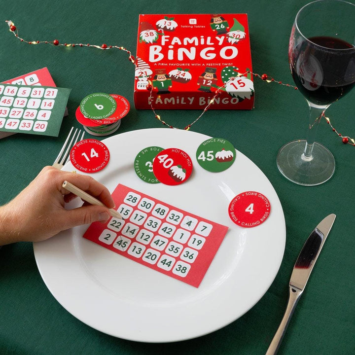 Christmas Bingo Game - Family Christmas Game - After Dinner Game - Christmas Party Game - Family Games Night - Stocking Filler - Jolie Fete UK