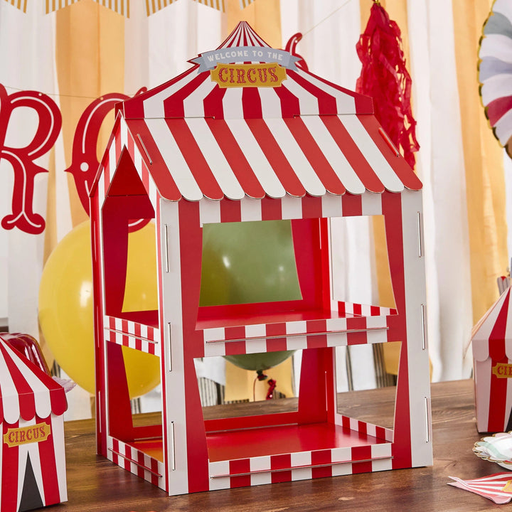 Circus Food Stand - Circus Party Decorations - Carnival Treat Stand - Funfair Theme - Kids Birthday Party - Big Top Theme - Cake stand - Jolie Fete UK