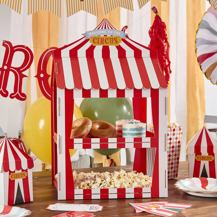 Circus Food Stand - Circus Party Decorations - Carnival Treat Stand - Funfair Theme - Kids Birthday Party - Big Top Theme - Cake stand - Jolie Fete UK