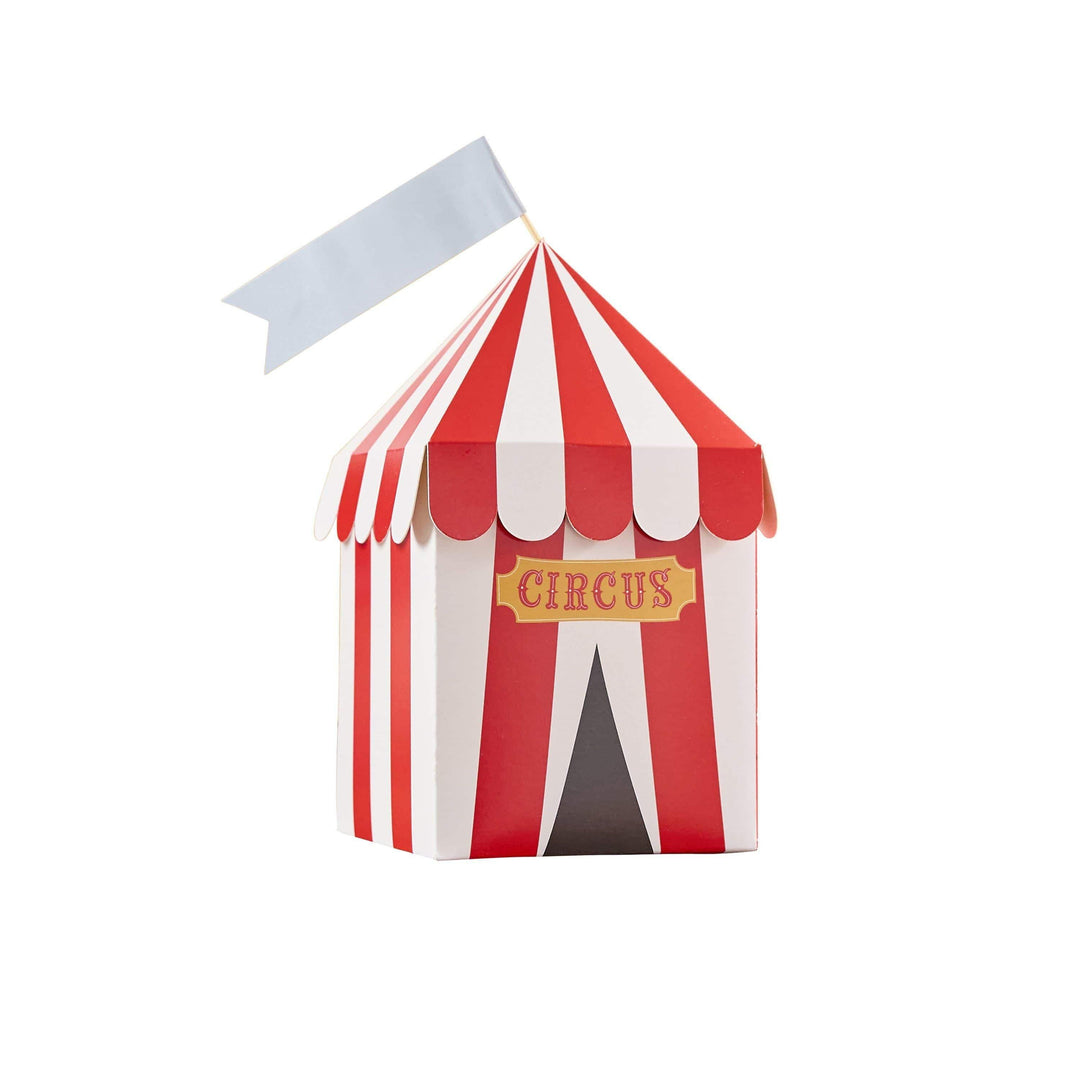 Circus Party Boxes - Customisable Big Top Snack Boxes - Circus Party Bags - Carnival Funfair - Kids Birthday Party - Big Top Theme-Pack Of 4 - Jolie Fete UK