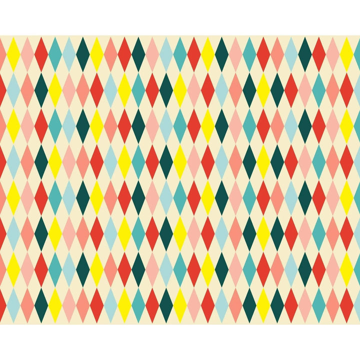 Circus Tablecloth - Paper Tablecloth With Diamonds - Harlequin Print - Carnival Party Supplies -Funfair Theme - Kids Birthday Party Supplies - Jolie Fete UK