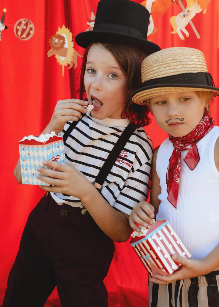 Circus Snack Boxes - Carnival Party Supplies - Funfair Theme - Kids Birthday Party Supplies - Goodie Bags - Small Gift Boxes - Pack of 6 - Jolie Fete UK
