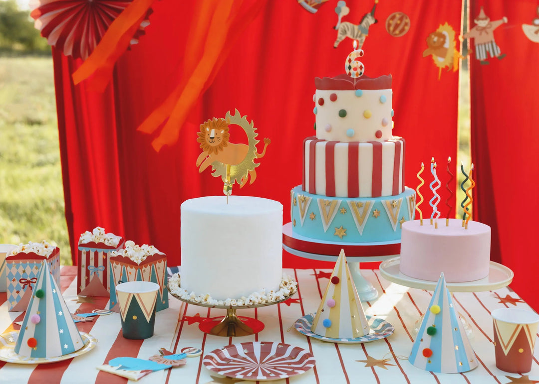 Circus Snack Boxes - Carnival Party Supplies - Funfair Theme - Kids Birthday Party Supplies - Goodie Bags - Small Gift Boxes - Pack of 6 - Jolie Fete UK