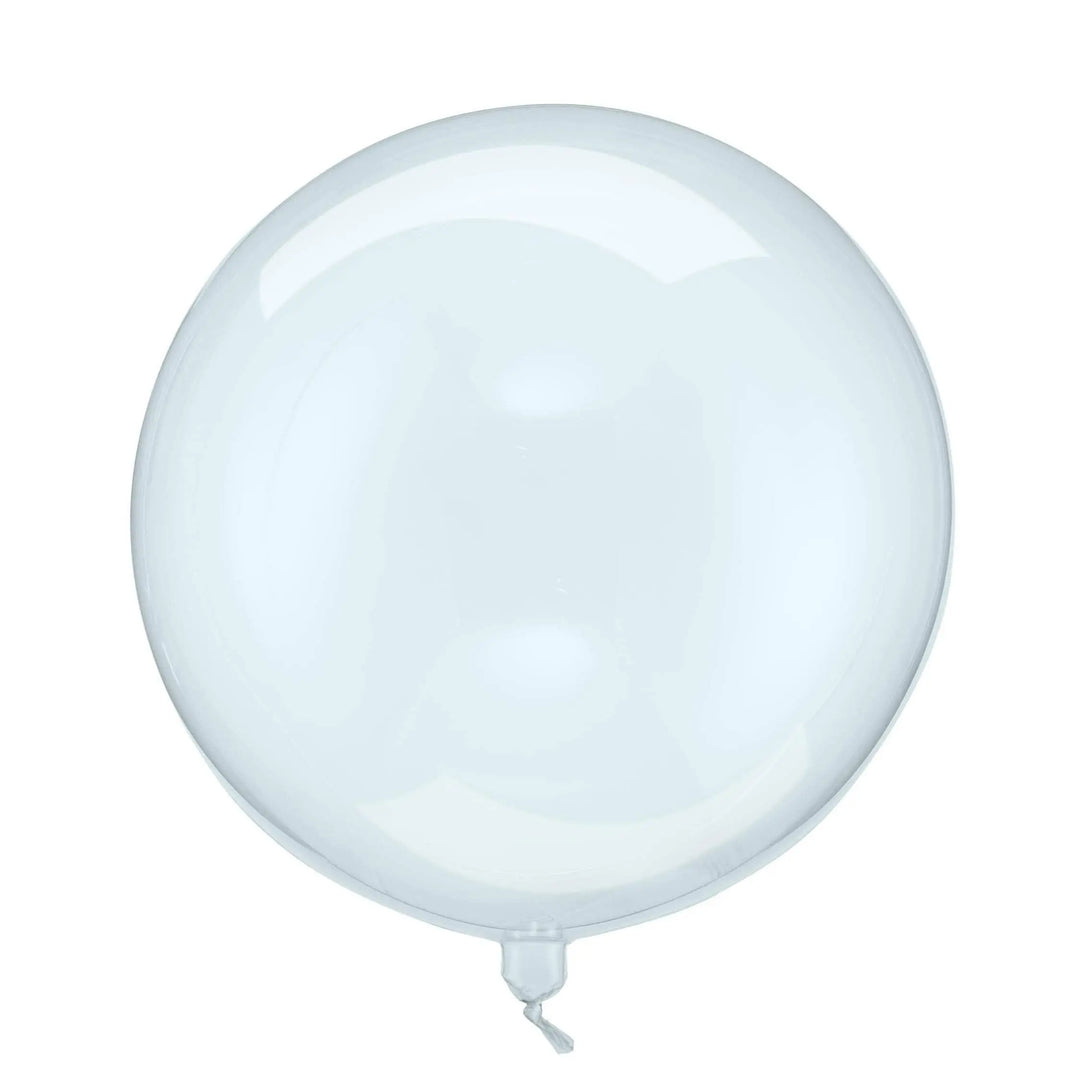 Clear Blue 16" Balloon - Transparent Bubble Balloon - Blue Sphere Balloon - Mermaid Party Balloons - Under The Sea Party Theme - Dive Into 5 - Jolie Fete UK