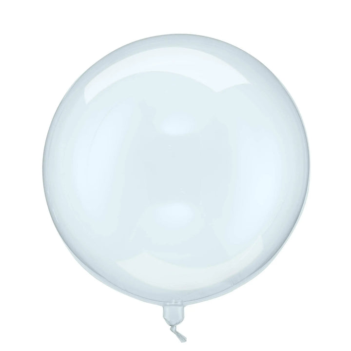 Clear Blue 16" Balloon - Transparent Bubble Balloon - Blue Sphere Balloon - Mermaid Party Balloons - Under The Sea Party Theme - Dive Into 5 - Jolie Fete UK