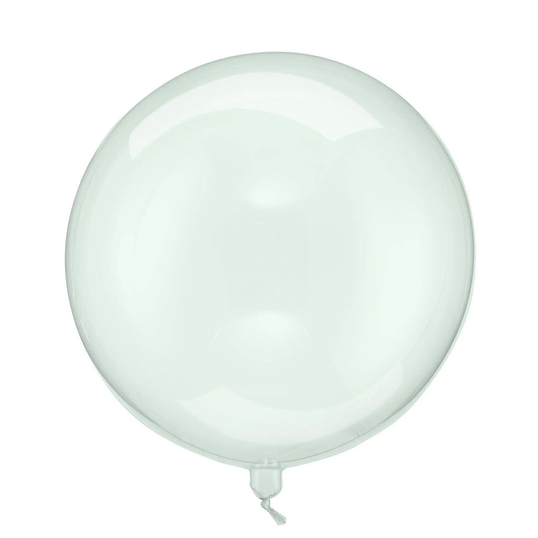 Clear Green 16" Balloon - Transparent Bubble Balloon - Aqua Sphere Balloon - Mermaid Party Balloons - Under The Sea Party Theme -Dive Into 5 - Jolie Fete UK