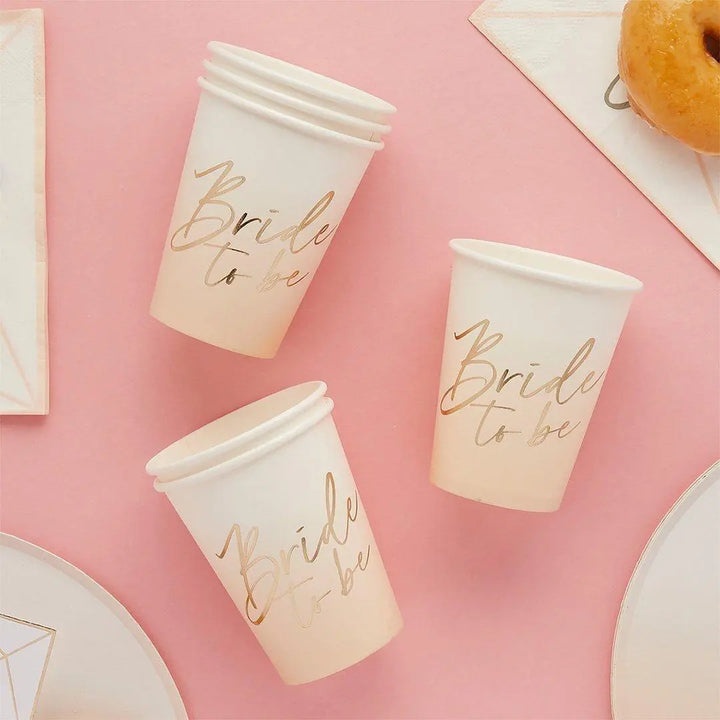 Future Mrs Sign - Customisable Hen Party Table Decor - White & Pink Peach Signage - Personalised Bride to Be Decoration - Custom Surname - Jolie Fete UK