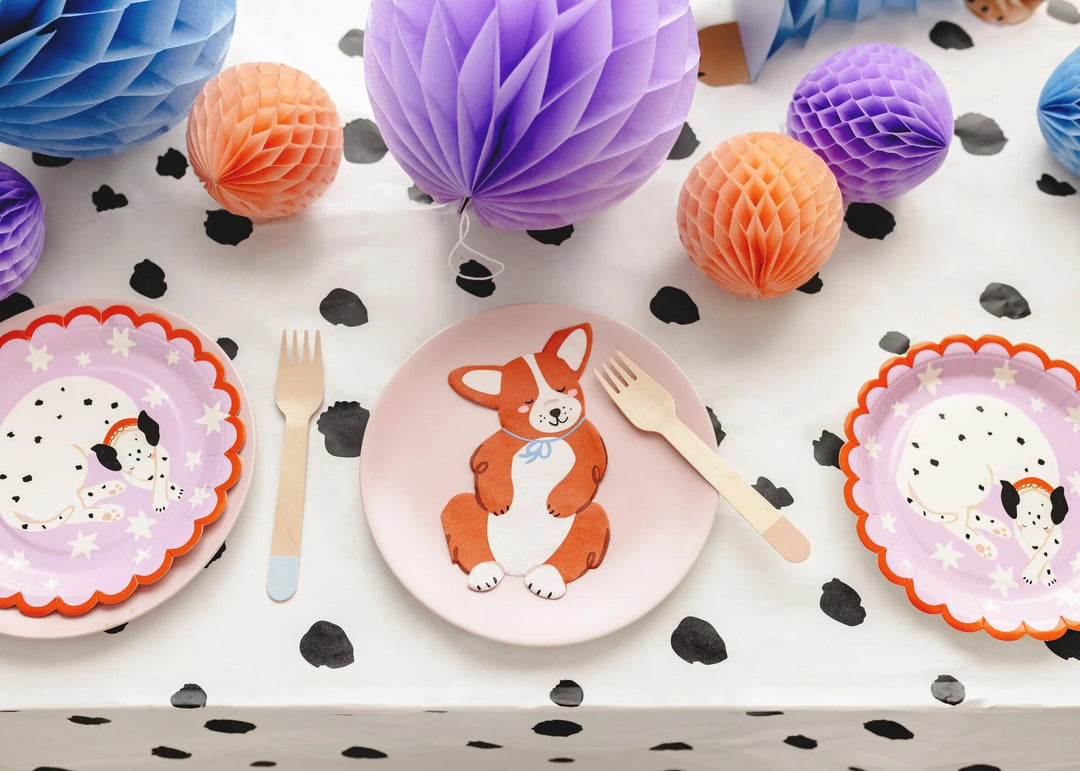 Dachshund Dog Cake Topper - Flying Sausage Dog With Balloons - Puppy Birthday Party Decoration - Canine Theme Decor - Jolie Fete UK
