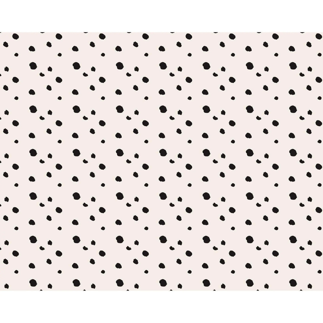 Dalmatian Dots Paper Tablecloth - 180x120cm Black And White Table Cover - Dog Theme Birthday Party Decor - Puppy Baby Shower Supplies - Jolie Fete UK