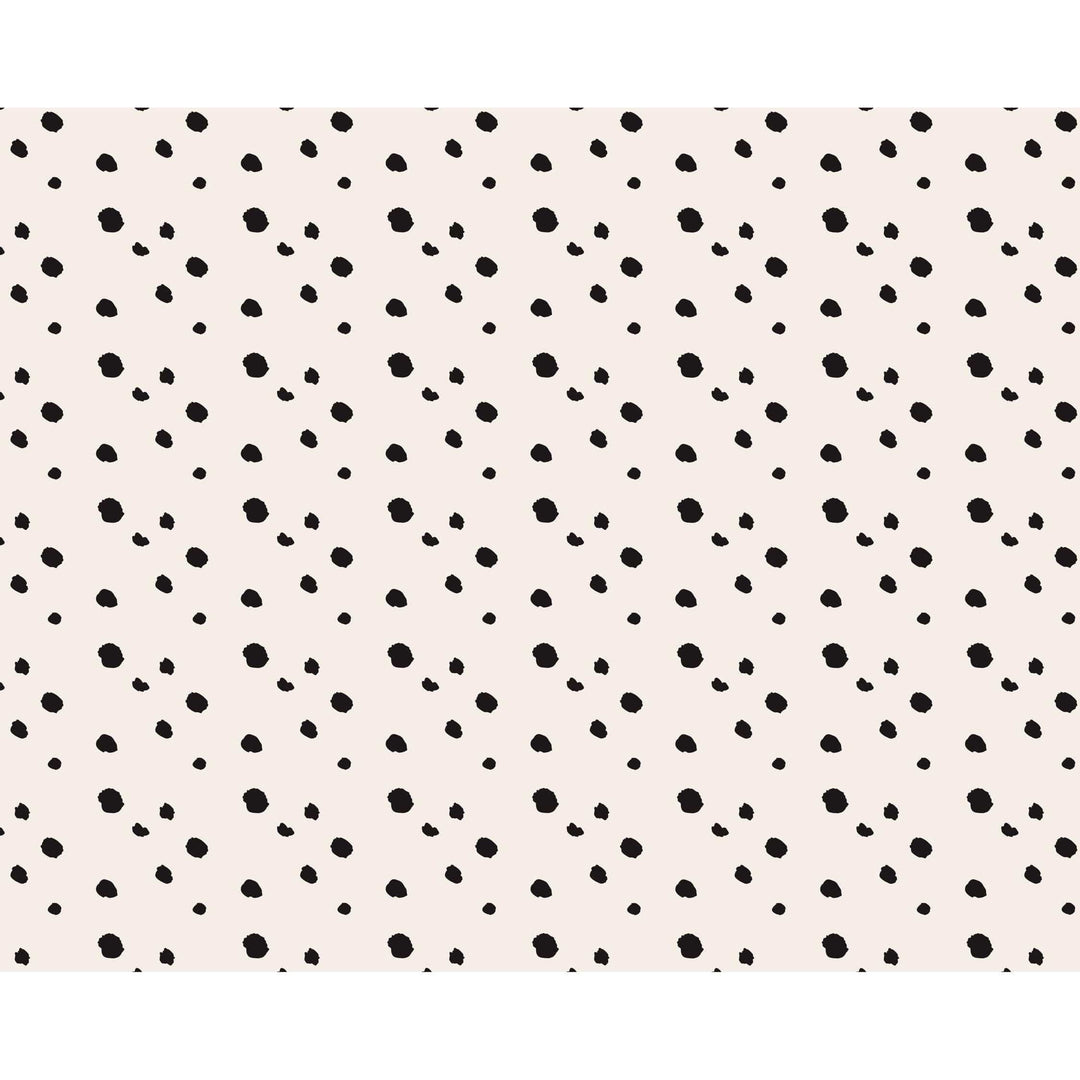 Dalmatian Dots Paper Tablecloth - 180x120cm Black And White Table Cover - Dog Theme Birthday Party Decor - Puppy Baby Shower Supplies - Jolie Fete UK
