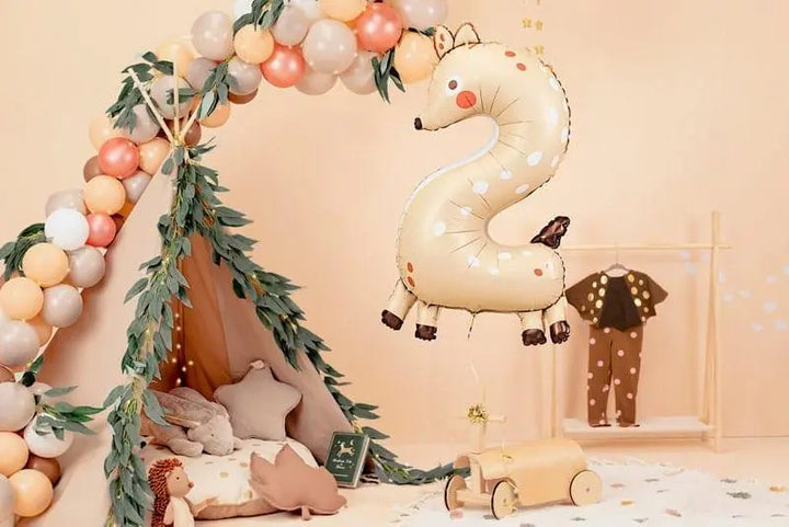 Deer Foil Balloon Number 2 - Jolie Fete