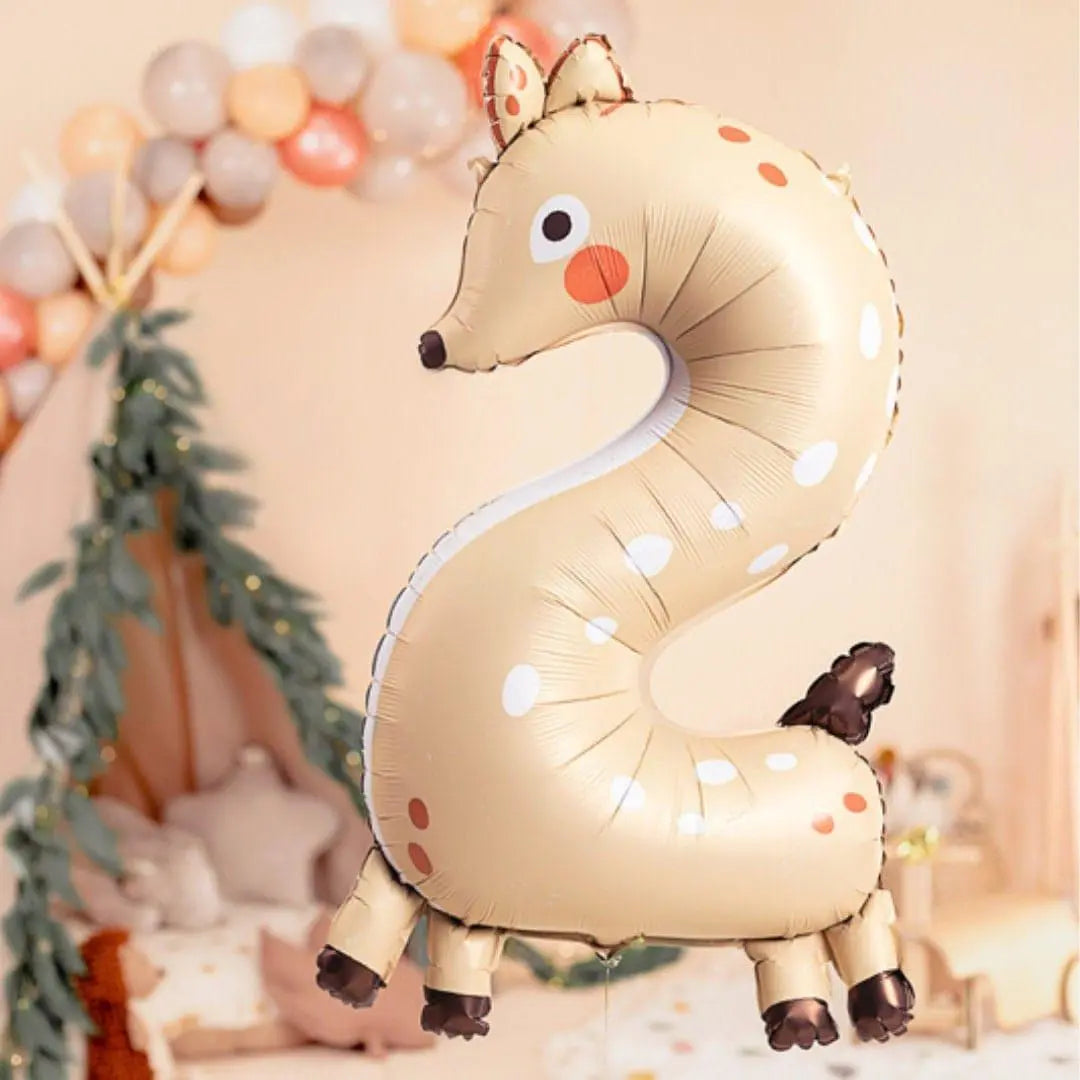 Deer Foil Balloon Number 2 - Jolie Fete