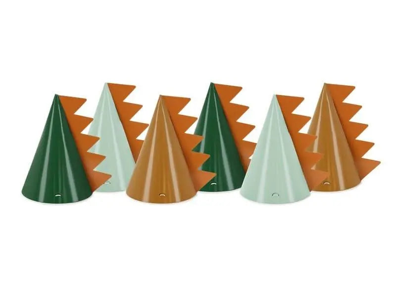 Dinosaurs Party Hats - Animal Party Hats - Kids Jurassic Dino Party Supplies - Cute Dinosaur Birthday Hats - Dinosaur Theme Party -Pack Of 6 - Jolie Fete