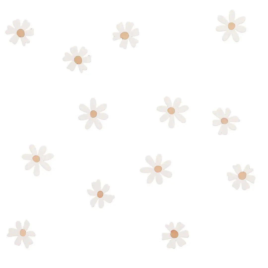 Ditsy Daisy Paper Table Scatter - Floral Confetti - White & Gold Flower Decorations - Pack of 10g - Hen Party, Baby Shower And Garden Party - Jolie Fete UK