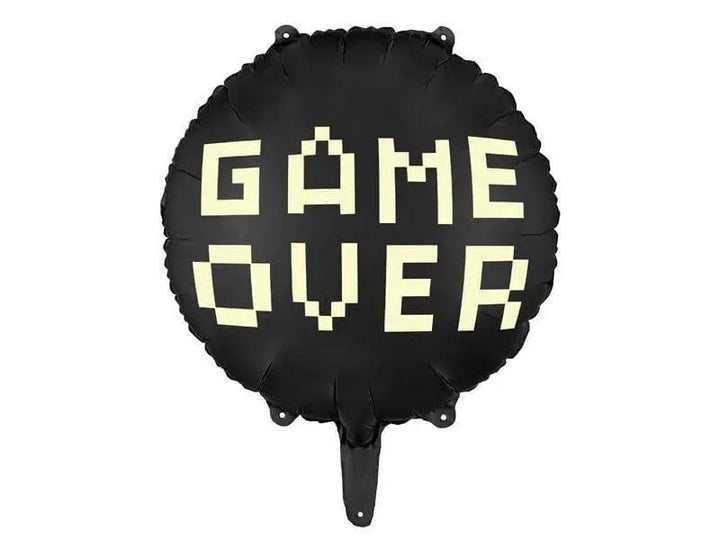 Game Over Foil Balloon - Gaming Party Balloons - Video Game Party Balloon - Kids Game On Party Supplies - Gamers Party Decorations - Jolie Fete UK