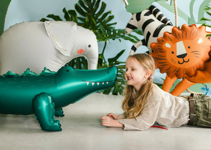Giant Elephant Balloon - Standing Foil Balloon - Safari Birthday Decor - Jungle Animal Balloons - Wild One Party - Kids Party Balloon - Jolie Fete UK