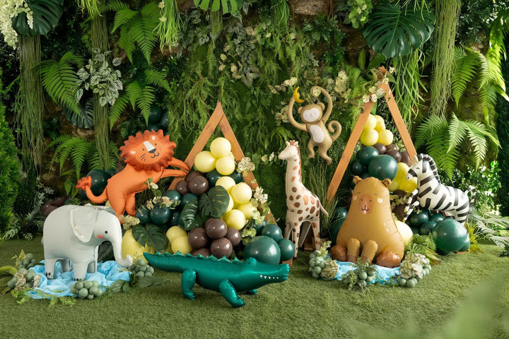 Giant Elephant Balloon - Standing Foil Balloon - Safari Birthday Decor - Jungle Animal Balloons - Wild One Party - Kids Party Balloon - Jolie Fete UK