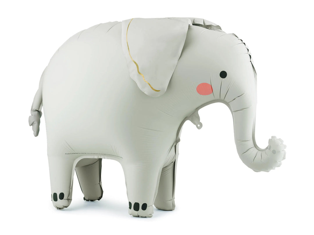 Giant Elephant Balloon - Standing Foil Balloon - Safari Birthday Decor - Jungle Animal Balloons - Wild One Party - Kids Party Balloon - Jolie Fete UK
