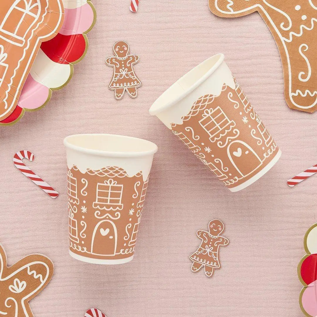 Gingerbread & Candy Cane Table Scatter - Gingerbread Christmas Table Confetti - Christmas Decorations - Holiday Decor - Christmas Craft - Jolie Fete UK