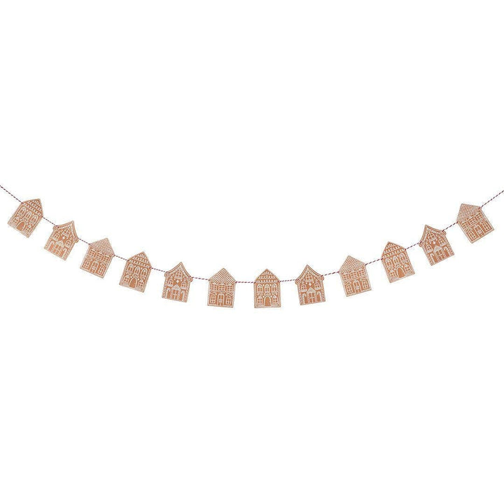 Gingerbread House Bunting - Gingerbread Christmas Banner - Christmas Decorations - Holiday Decor - 2m - Jolie Fete UK