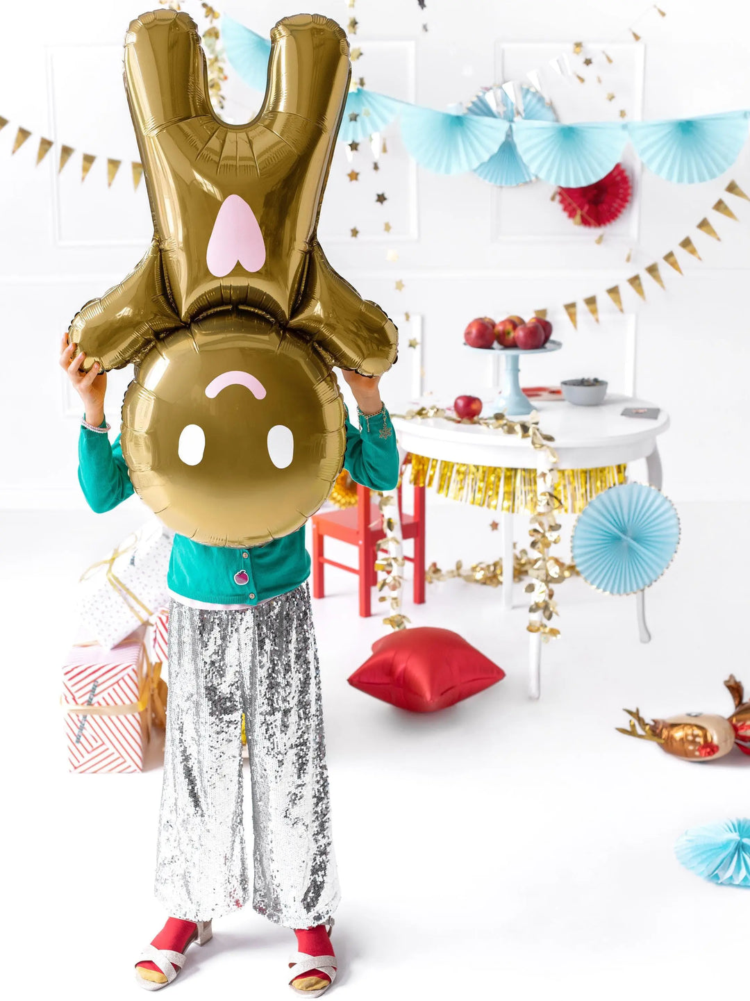 Gingerbread Man Balloon - Gingerbread Man Christmas Balloon - Kids Christmas Balloon - Candy Party Balloon - Christmas Party Balloon - Jolie Fete UK