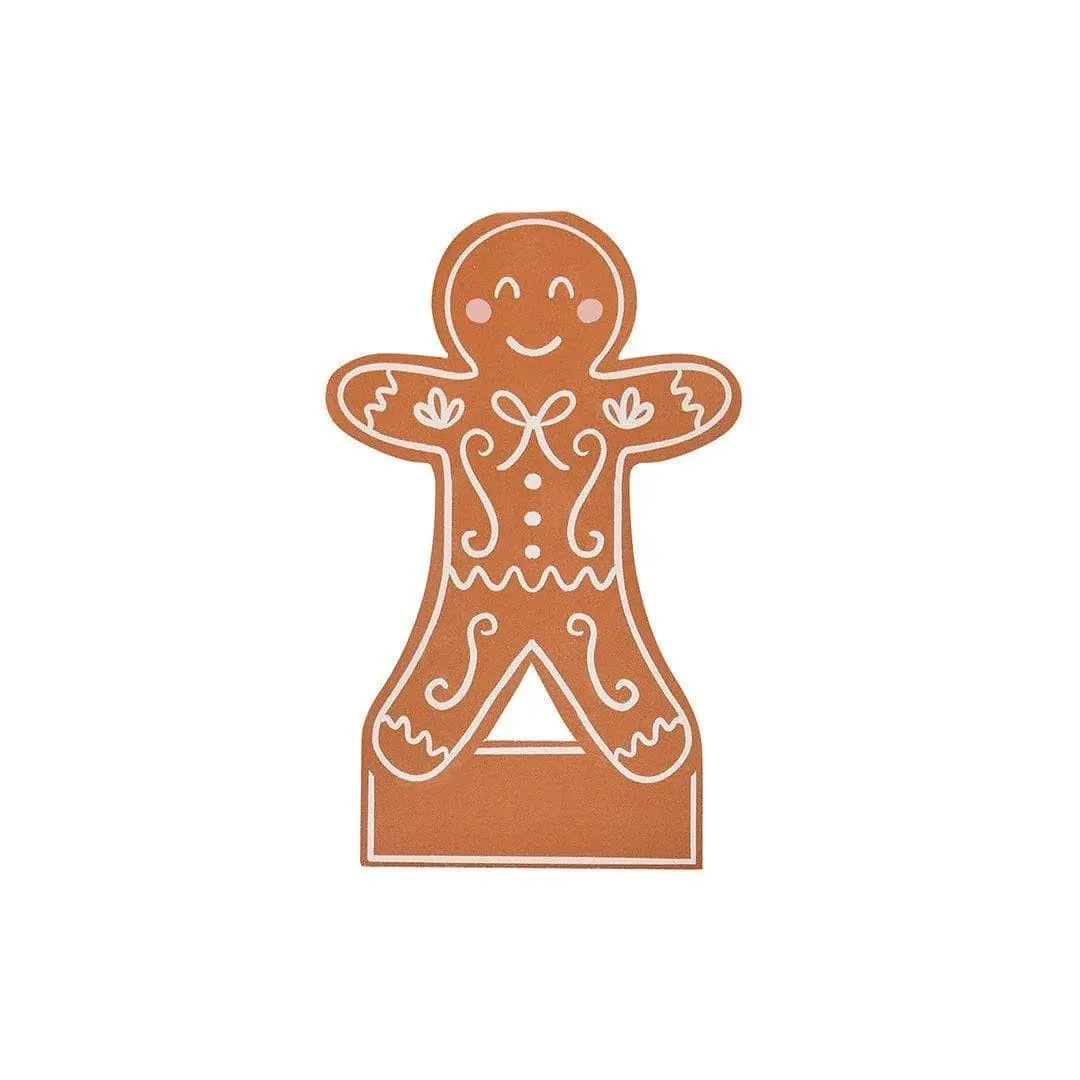 Gingerbread Place Cards - Gingerbread Christmas Table Setting - Christmas Decorations - Holiday Decor - Kids Christmas Party - Pack Of 10 - Jolie Fete UK