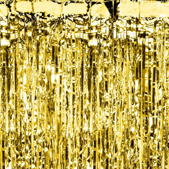 Gold Party Curtain - Gold Party Backdrop - Kids Birthday Party - Gold Party Decorations - Metallic Fringe Curtain - Photo Booth Backdrop - Jolie Fete UK