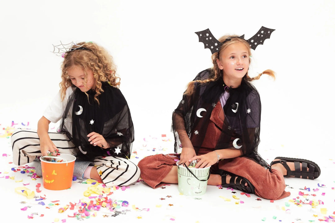 Halloween Treat Buckets - Small Candy Buckets - Halloween Treats - Trick Or Treat Buckets - Cute Halloween - Kids Halloween Party -Pack Of 2 - Jolie Fete UK