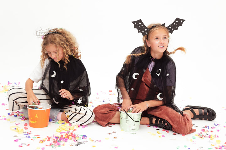 Halloween Treat Buckets - Small Candy Buckets - Halloween Treats - Trick Or Treat Buckets - Cute Halloween - Kids Halloween Party -Pack Of 2 - Jolie Fete UK