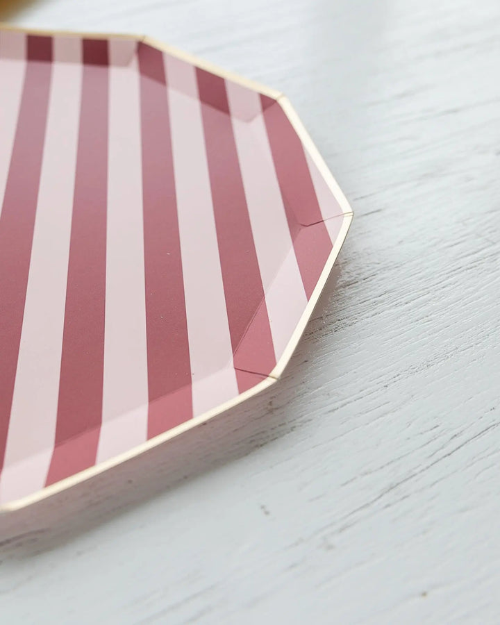 Harry Potter Party Plates - Officially Licensed House Pride Striped Large Paper Plates - Hogwarts Birthday Tableware - Pack of 8 - Jolie Fete UK