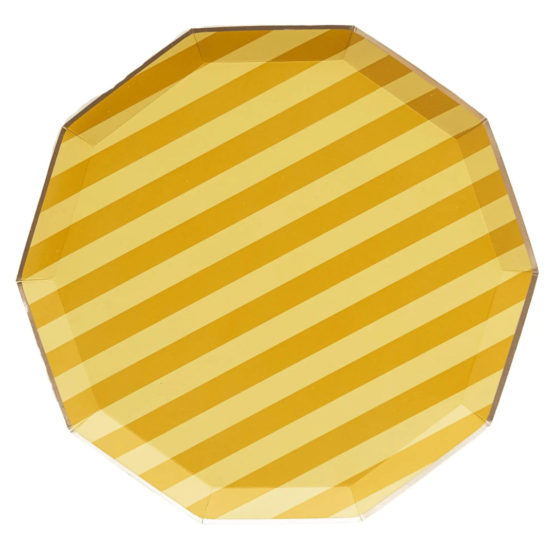 Harry Potter Party Plates - Officially Licensed House Pride Striped Large Paper Plates - Hogwarts Birthday Tableware - Pack of 8 - Jolie Fete UK