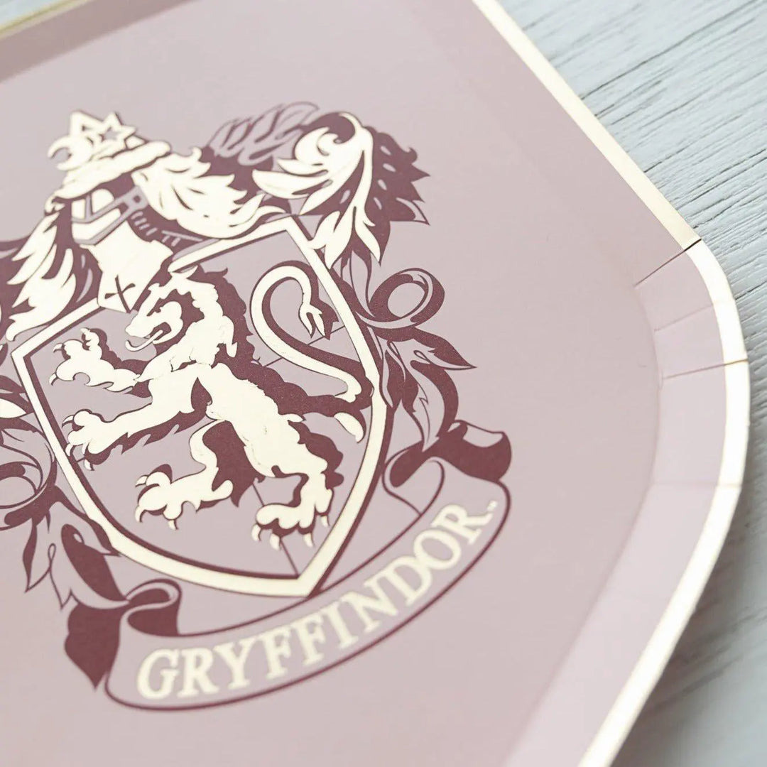 Harry Potter Party Plates - Hogwarts House Pride Paper Plates - Wizard Birthday Tableware - Officially Licensed - Pack of 8 - Jolie Fete UK