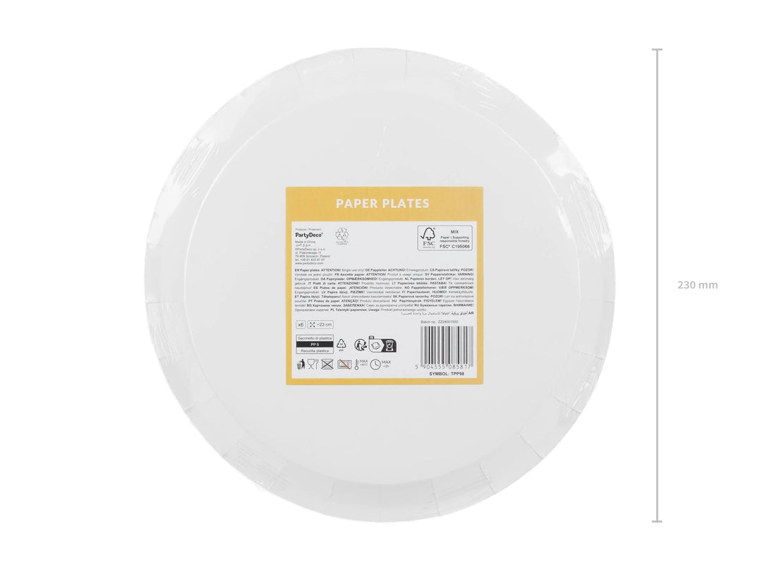 Horse Paper Plates - Horse Party Paper Plates - Birthday Party Decorations - Disposable Tableware - Western Party Theme-Farm Party-Pack Of 6 - Jolie Fete UK