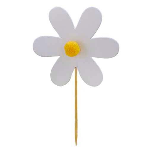 Daisy Cupcake Toppers with Pom Poms - Ditsy Daisy - Ginger Ray - Jolie Fete UK