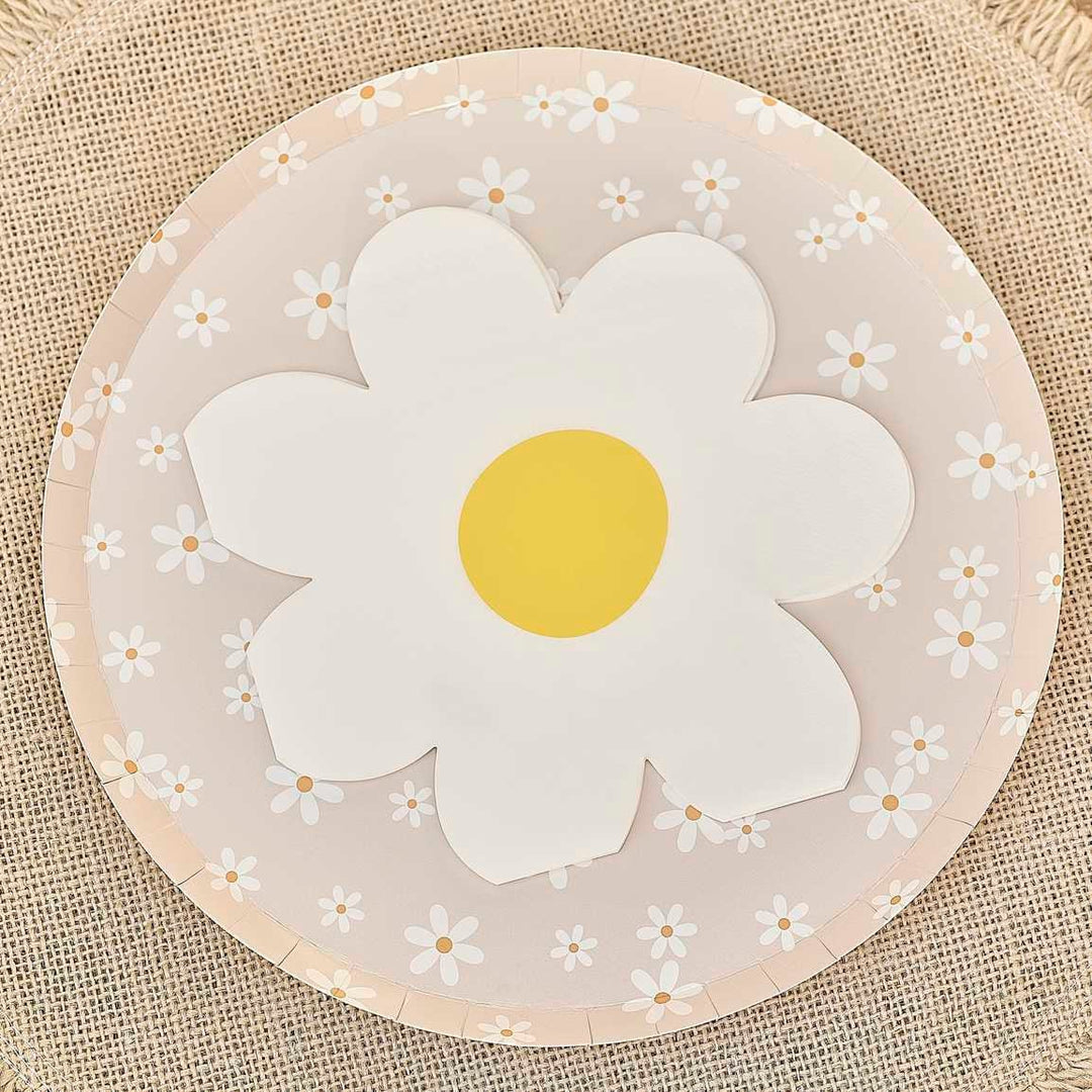 Daisy Floral Paper Napkins - Ditsy Daisy - Ginger Ray - Pack Of 16 - Jolie Fete UK